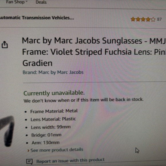 Marc Jacobs sunglasses MMJ241/S - Picture 7 of 7
